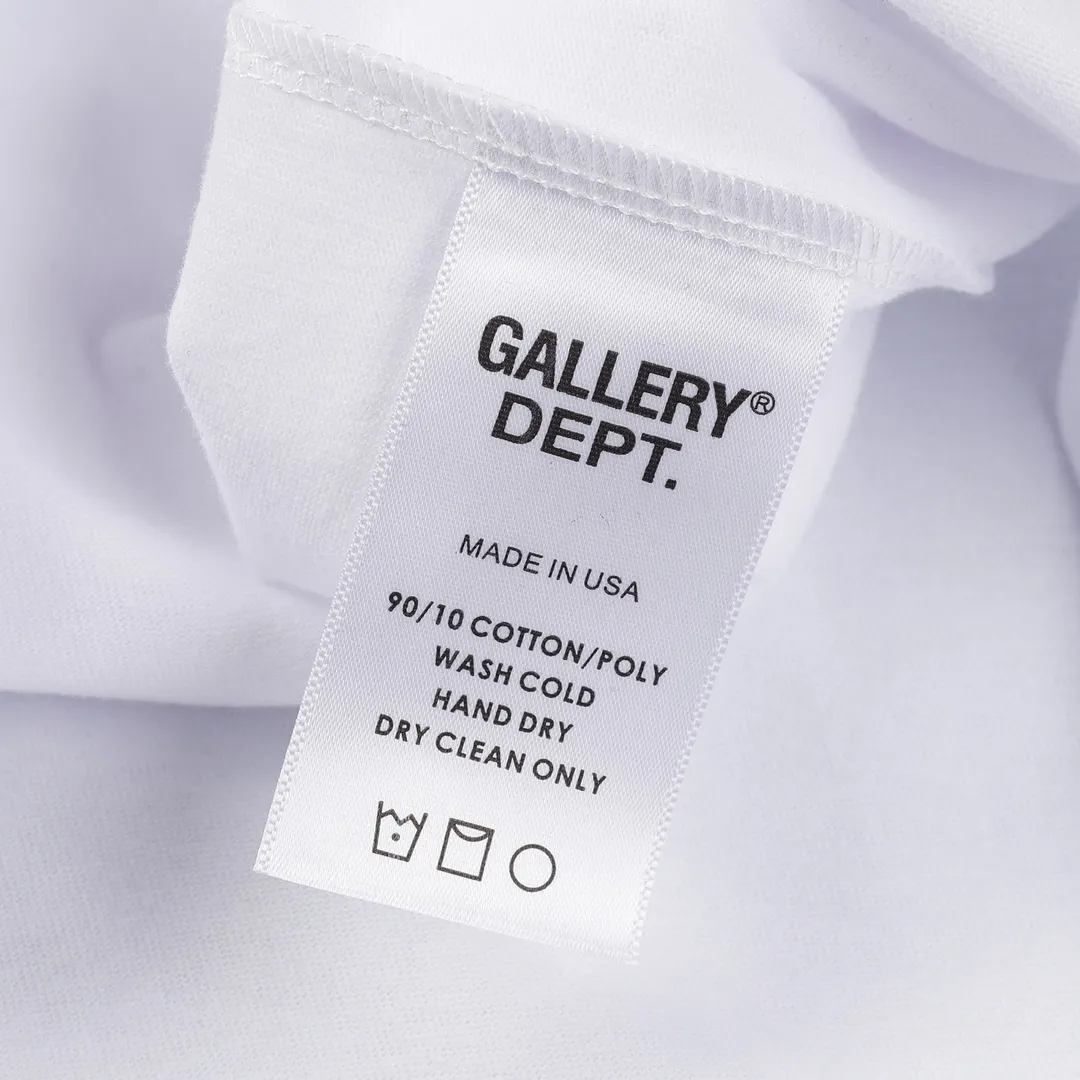 GALLERY.DEPT new summer short-sleeved model number: D3123#P106 color: white yellow code number: S M L XL